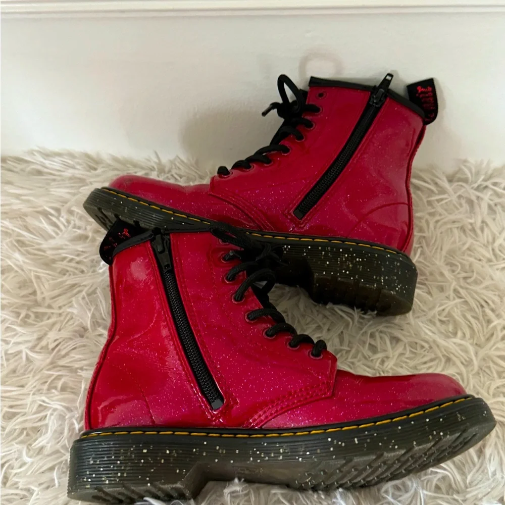 Dr Martens Glitter LaceUp Boots - Picture 9 of 12
